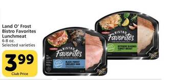 Vons Land O' Frost Bistro Favorites Lunchmeat offer