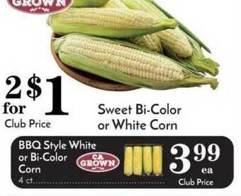 Pavilions Sweet Bi-color Or White Corn offer