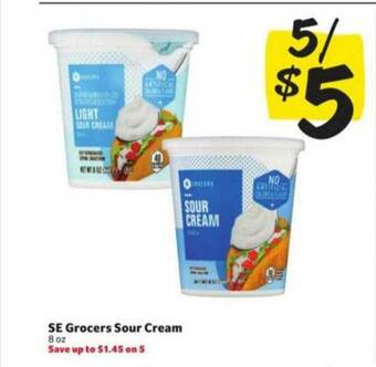 Winn Dixie Se Grocers Sour Cream offer