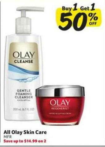 Winn Dixie All Olay Skin Care offer