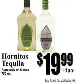 Baja Ranch Hornitos Tequila offer