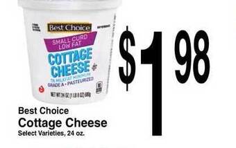 Super Saver Best Choice Cottage Cheese offer