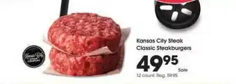 Ralphs Kansas City Steak Classic Steakburgers offer