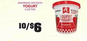 Fareway Anderson Erickson Yogurt offer