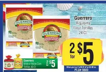 Big Saver Foods Guerrero Riquisima Flour Tortillas 24 Ct. offer