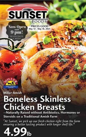 Sunset Foods Boneless Skinless Chicken Breasts offer