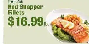 Robert Fresh Market Fresh Gulf Red Snapper Fillets offer
