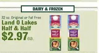 Robert Fresh Market Land O Lakes Half & Half offer