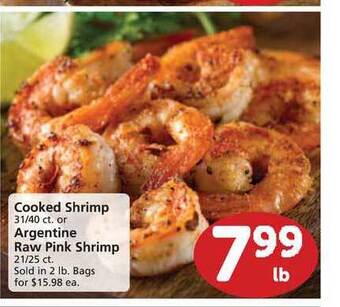 Albertsons Cooked Shrimp Or Argentine Raw Pink Shrimp offer