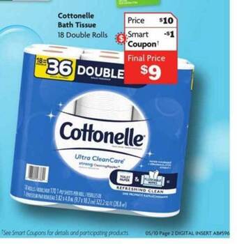 Family Dollar Cottonelle Bath Tissue offer
