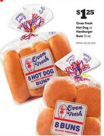 Family Dollar Oven Fresh Hot Dog Or Hamburger Buns offer