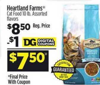 Dollar General Heartland Farms Cat Food offer