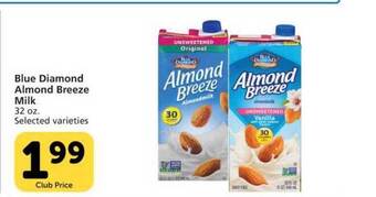 Vons Blue Diamond Almond Breeze Milk offer