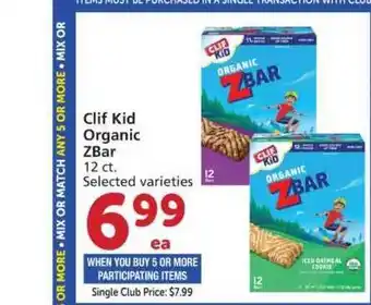 Vons Clif Kid Organic ZBar offer