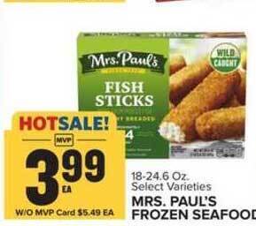 Food Lion Mrs Paul's Frozen Seafood offer