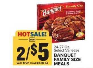 Food Lion Banquet Family Size Meals offer