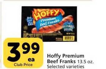 Vons Hoffy Premium Beef Franks offer