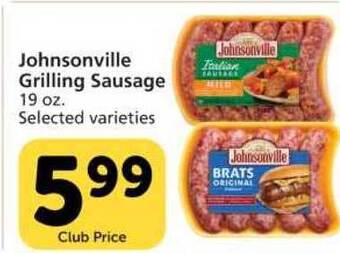 Vons Johnsonville Grilling Sausage offer
