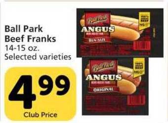 Vons Ball Park Beef Franks offer
