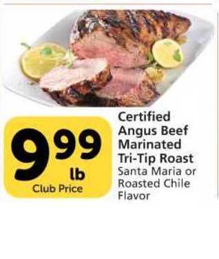 Vons Certified Angus Beef Marinated Tri-Tip Roast offer