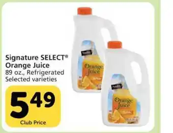 Vons Orange Juice offer