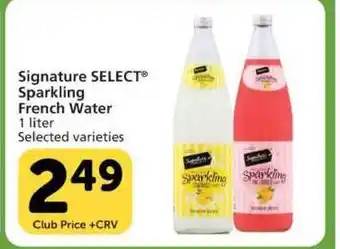 Vons Sprkling French Water offer