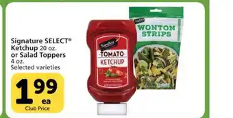 Vons Ketchup Or Salad Toppers offer