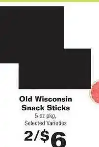 County Market Old Wisconsin Snack Sticks offer
