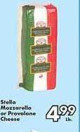Fairplay Stella Mozzarella Or Provolone Cheese offer