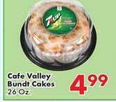 Fairplay Cafe Valley Bundt Cakes offer