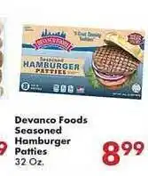Devanco Foods Seasoned Hamburger Patties