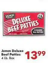 Fairplay Jemm Deluxe Beef Patties offer