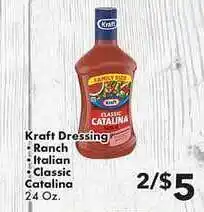 Fairplay Kraft Dressing Ranch Italian Classic Catalina offer