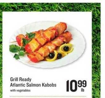 Lowes Foods Grill Ready Atlantic Salmon Kabobs offer