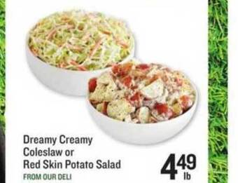 Lowes Foods Dreamy Creamy Coleslaw Or Red Skin Potato Salad offer