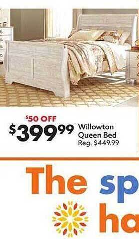 Big Lots Willowton Queen Bed offer