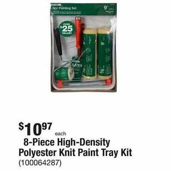 The Home Depot 8-piece High-density Polyester Knit Paint Tray Kit offer