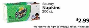 Bounty Napkins