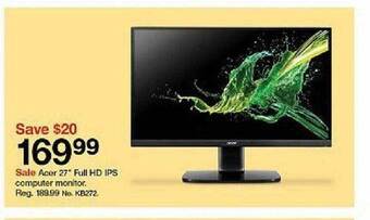 Target Acer 27 offer