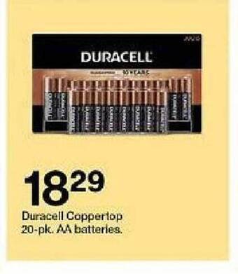 Target Duracell Coppertop 20-pk. Aa Batteries offer