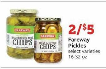 Fareway Pickles offer