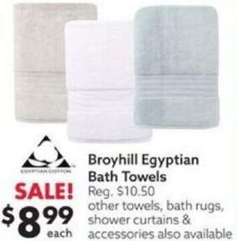 Big Lots Broyhill Egyptian Bath Towels offer