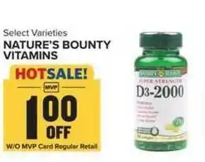 Food Lion Nature's Bounty Vitamins offer