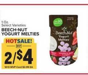 Food Lion Beech-Nut Yogurt Melties offer