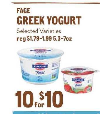 New Seasons Market Fage Greek Yogurt offer