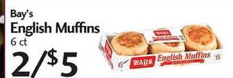 Sunset Foods Bay's English Muffins offer