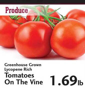 Sunset Foods Greenhouse Grown Lycopene Rich Tomatoes On The Vine offer