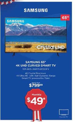 Curacao Samsung 65 offer