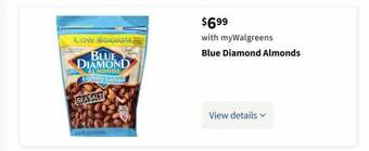 Walgreens Blue Diamond Almonds offer
