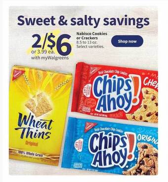 Walgreens Nabisco Cookies Or Crackers offer